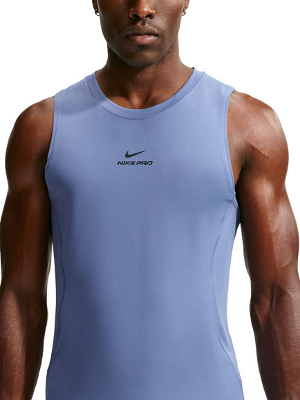 Nike Pro Dri-FIT Tank Top, Indigo Storm/Black, Indigo Storm/Black