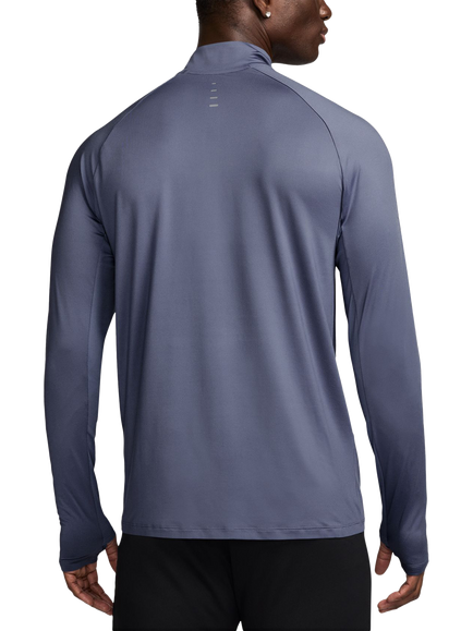 Nike Stride Half Zip Long Sleeve Running Top, Diffused Blue/Reflec - view 2, Diffused Blue/Reflec