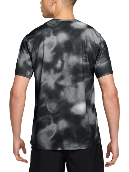 Nike Miler Short Sleeve Running Top, Black/Reflective Sil - view 2, Black/Reflective Sil