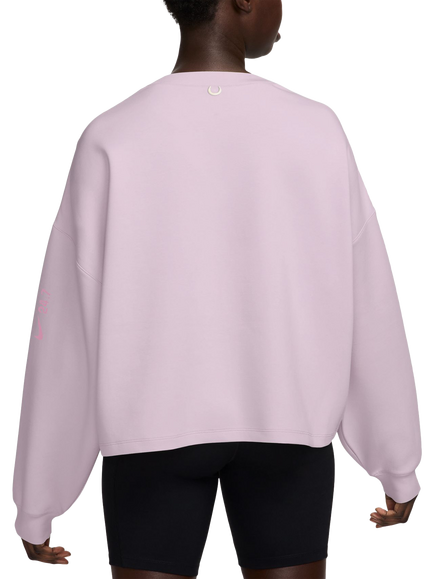 Nike Dri-FIT ImpossiblySoft Women's Loose-Fit Top, Bleached Lilac/Plati - view 2, Bleached Lilac/Plati