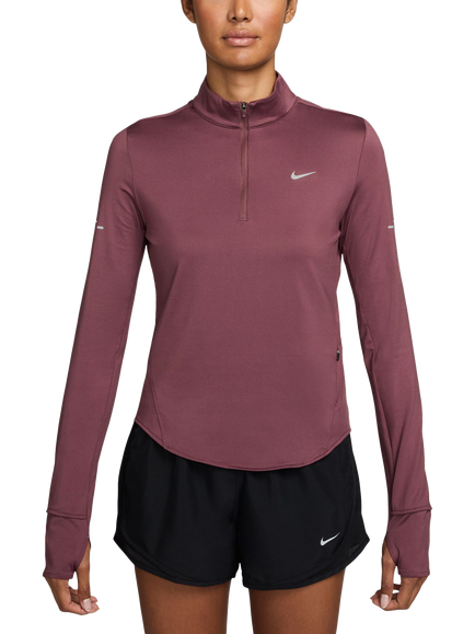 Nike Swift Women's Quarter Zip Tracksuit Top, Pink Smoke/Reflectiv, Pink Smoke/Reflectiv