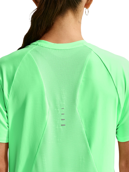 Nike Swift Women's Crew Neck Sports Top, Illusion Green/Refle - view 2, Illusion Green/Refle