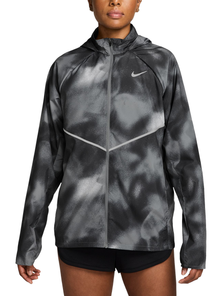 Nike Water Repellent UV Protect Men's Running Jacket, Black/Smoke Grey/Ref, Black/Smoke Grey/Ref