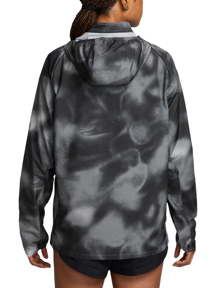 Nike Water Repellent UV Protect Men's Running Jacket, Black/Smoke Grey/Ref - view 2, Black/Smoke Grey/Ref