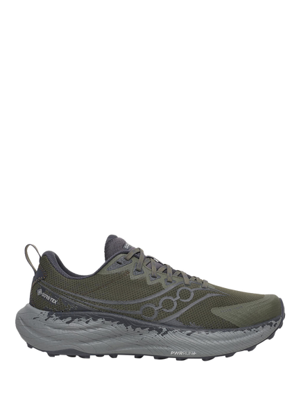Saucony Men's Ride TR3 GTX Running Shoes, Fatigue/Ebony, Fatigue/Ebony
