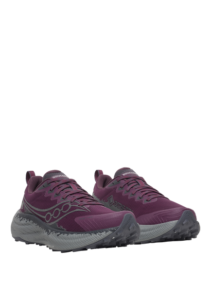 Saucony Women's Ride TR3 GTX Running Shoes, Eggplant/Ebony - view 2, Eggplant/Ebony