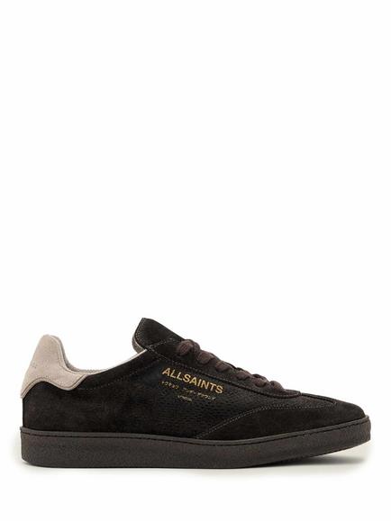 AllSaints Thelma Suede Trainers, Dark Brown, Dark Brown