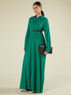 Aab Maxi Shirt Dress, Green, Green