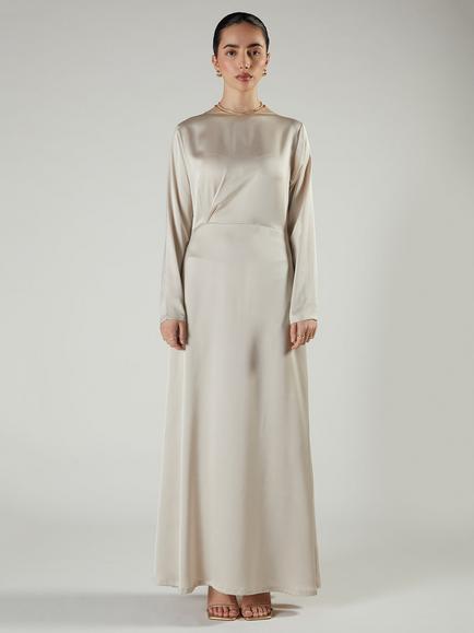 Aab Maya A Line Maxi Dress, Ivory, Ivory