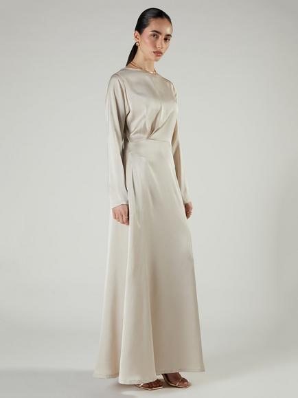 Aab Maya A Line Maxi Dress, Ivory - view 2, Ivory