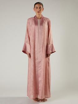 Aab Peony Cotton Blend Floral A Line Maxi Dress, Light Pink - view 2, Light Pink