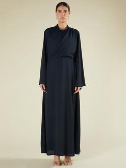 Aab A-Line Maxi Dress, Dark Blue - view 2, Dark Blue