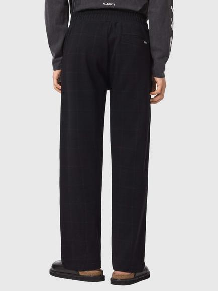 AllSaints Harris Cotton Blend Joggers, Check Black - view 2, Check Black