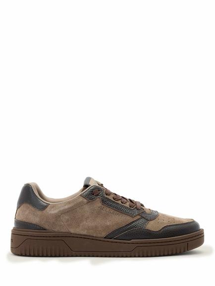 AllSaints Regan Suede Trainers, Dark Brown, Dark Brown