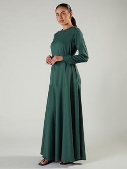 Aab Tiered A-Line Maxi Dress, Dark Green, Dark Green