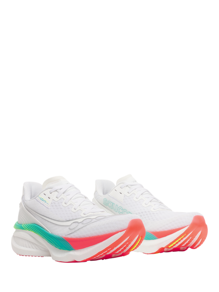Saucony Women's Endorphin Azura Running Shoes, White/Multi - view 2, White/Multi