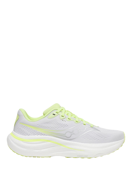 Saucony Ride 19 Running Shoes, White/Tart, White/Tart
