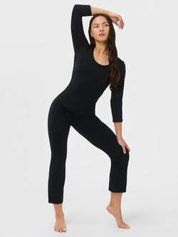 Sweaty Betty Ultimate Studio Yoga Crop Flare Trousers, Black, Black