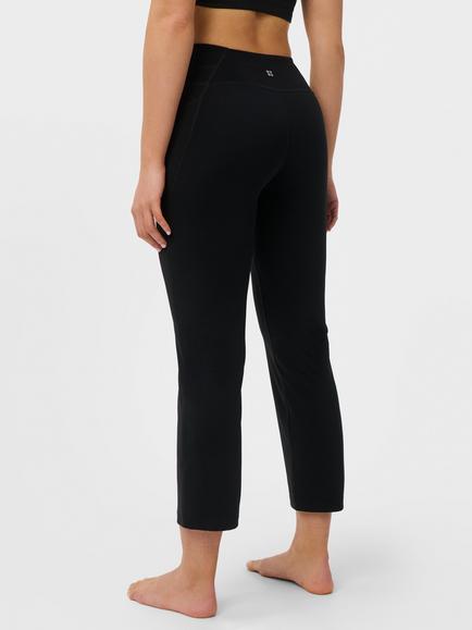 Sweaty Betty Ultimate Studio Yoga Crop Flare Trousers, Black - view 2, Black