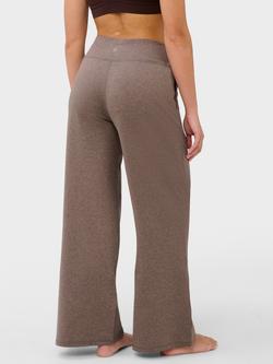 Sweaty Betty Unwind Wide Leg Trousers, Brown Mid, Brown Mid