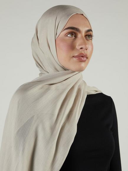 Aab Premium Modal Hijab, Warm Grey