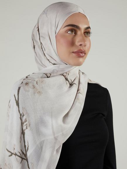 Aab Almond Blossom Premium Modal Hijab, Almond, Almond