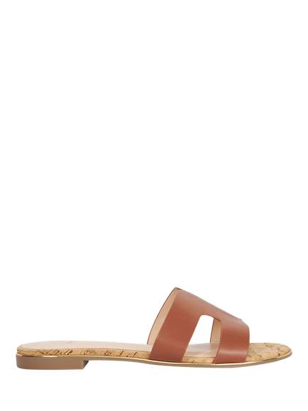 Dune London Ludlows Flat Boucle Sandals, Tan, Tan