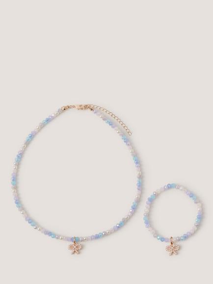 Monsoon Kids' Rainbow Jewellery Set, Multi, Multi