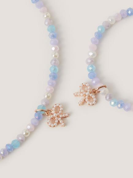 Monsoon Kids' Rainbow Jewellery Set, Multi - view 2, Multi
