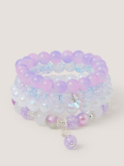 Monsoon Kids' Ombre Sparkle Bracelet, Pack of 4, Multi, Multi