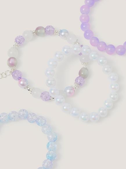 Monsoon Kids' Ombre Sparkle Bracelet, Pack of 4, Multi - view 2, Multi