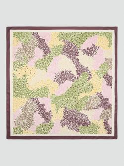 Mango Lightweight Abstract Print Square Scarf, Garnet, Garnet
