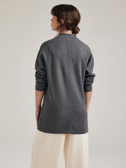 SALTS Unisex Knitted Double Breasted Blazer - view 2, Charcoal