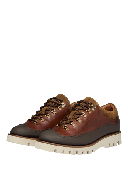 Oliver Sweeney Sortelha Leather Hiking Shoes, Dark Tan - view 2, Dark Tan