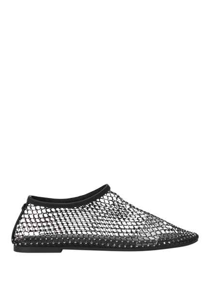 KG Kurt Geiger Marve Mesh Embellished Ballerina Pumps, Black, Black