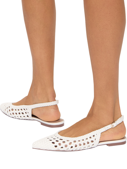 KG Kurt Geiger Minna Braided Slingback Sandals, Bone - view 2, Bone