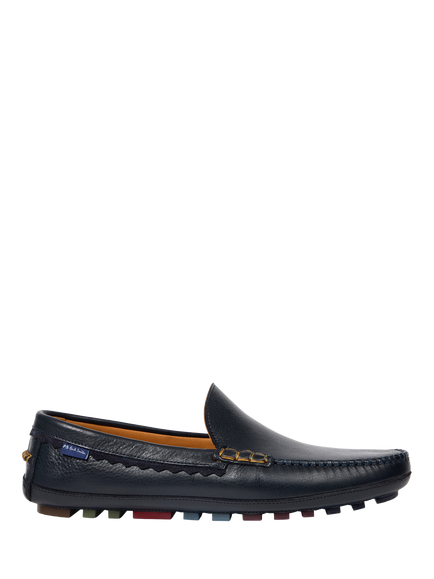 PS Paul Smith Nigel Leather Driving Loafers, Navy, Navy