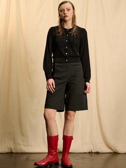 Brora Skye The Lace Knit Cardigan, Black - view 2, Black