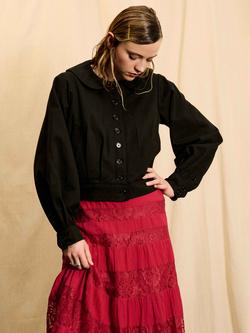 Brora Skye The Cotton Sailor Jacket, Black, Black