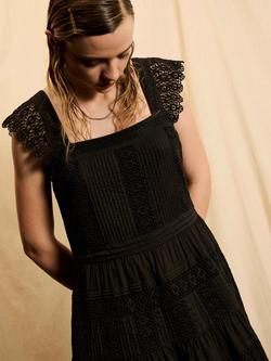 Brora Skye The Cotton Crochet Sundress - view 2, Black