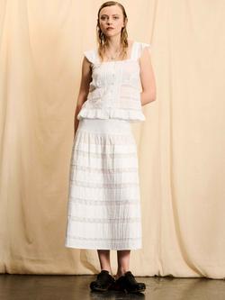 Brora Skye The Cotton Camisole, White - view 2, White