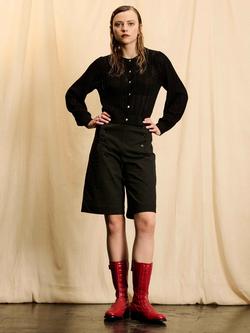 Brora Skye The Cotton Sailor Shorts, Black, Black