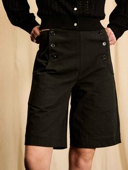 Brora Skye The Cotton Sailor Shorts, Black - view 2, Black