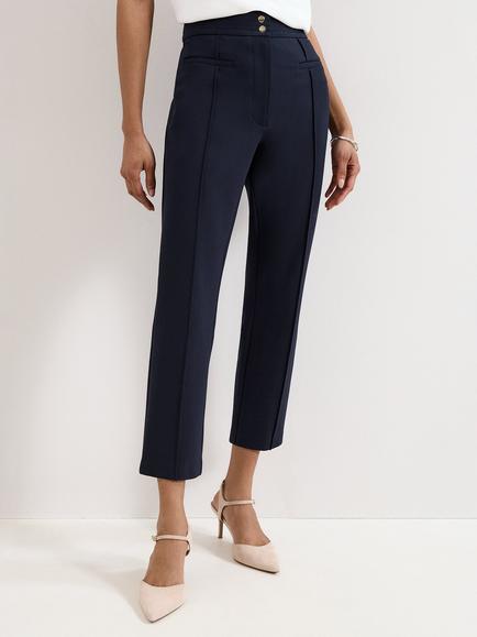 Phase Eight Keri Skinny Cropped Trousers, Navy, Navy