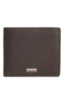Tommy Hilfiger Leather Bifold Wallet, Brown, Brown