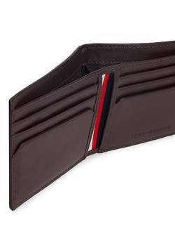 Tommy Hilfiger Leather Signature Plaque Bifold Wallet, Brown - view 2, Brown