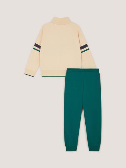 Monsoon Kids' Awesome Sweatshirt and Joggers Set, Green - view 2, Green