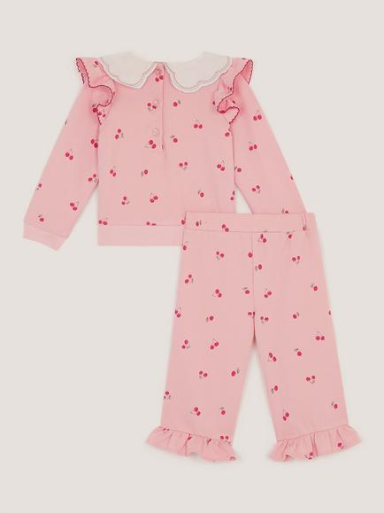 Monsoon Baby Mon Cheri Top and Joggers Set, Pink - view 2, Pink
