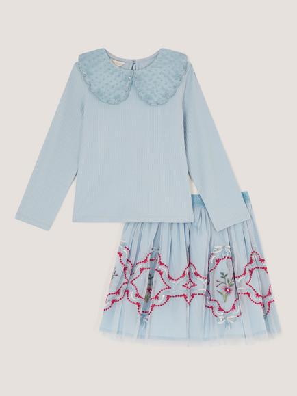 Monsoon Kids' Mon Cheri Disco Set, Blue - view 2, Blue