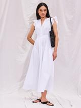 Saint Tropez Elmiko Stripe Maxi Dress, Chambray Blue/White